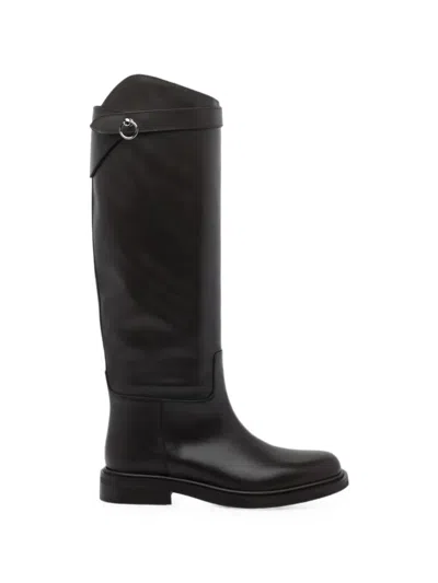 Poeve Buckle-detail Fibi Boots In Black