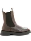 Poeve Elastic-panel Boots In Brown