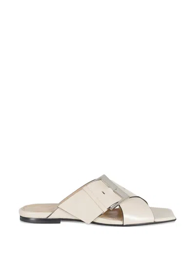 Poeve Emma Mules In Neutral