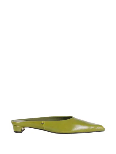Poeve Faye Point-toe Pumps In Green