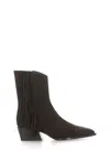 Poeve Ires Texan Ancle Boots In Black
