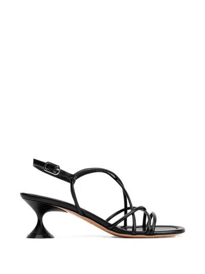 Poeve Lisan Hourglass-heel Sandals In Black