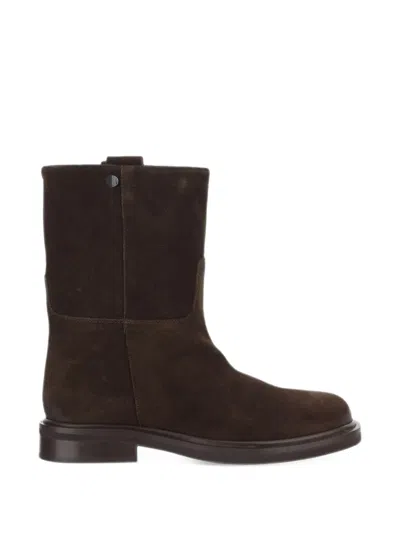 Poeve Liva Ankle Boots In Brown