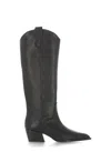 Poeve Macy Cowboy Boots In Black