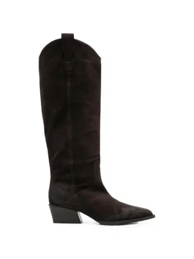 Poeve Pointed-toe Pull-on Boots In Multi
