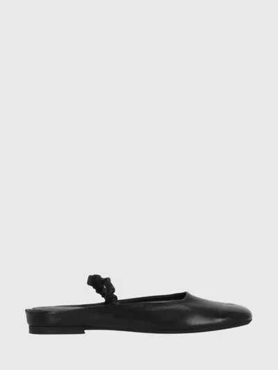 Poeve Flat Shoes Woman Color Dark In Black