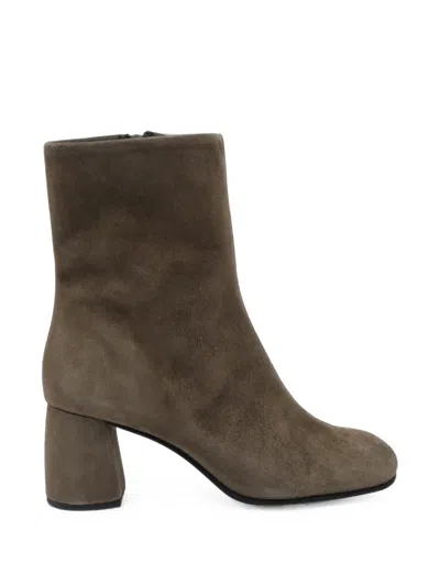 Poeve Thea Suede Ankle Boots In Multi