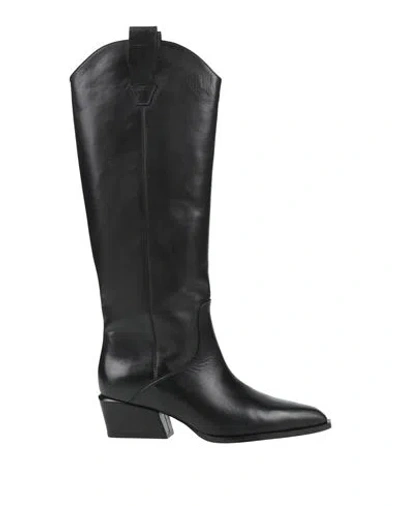 Poeve Woman Boot Black Size 6 Leather