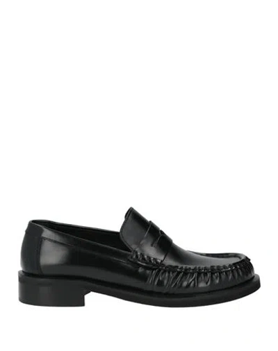 Poeve Woman Loafers Black Size 9 Leather