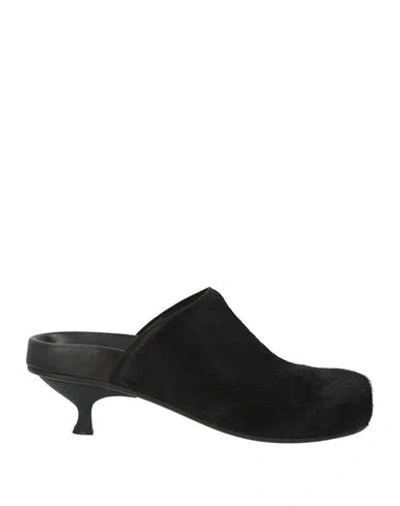 Poeve Woman Mules & Clogs Black Size 9 Leather