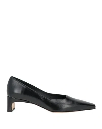 Poeve Woman Pumps Black Size 8.5 Leather