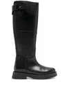 Poeve Xia Buckle Boots In Black