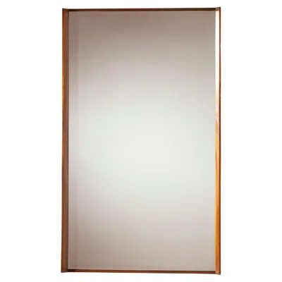 Pre-owned Poggi Mirror With Teak Wood Frame, Italian Manufacture, 1960s. In Brown