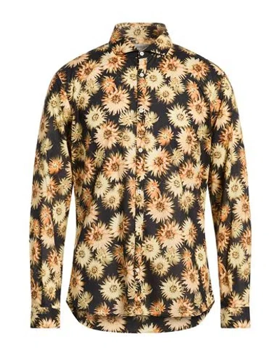 Poggianti Man Shirt Black Size 17 ½ Cotton