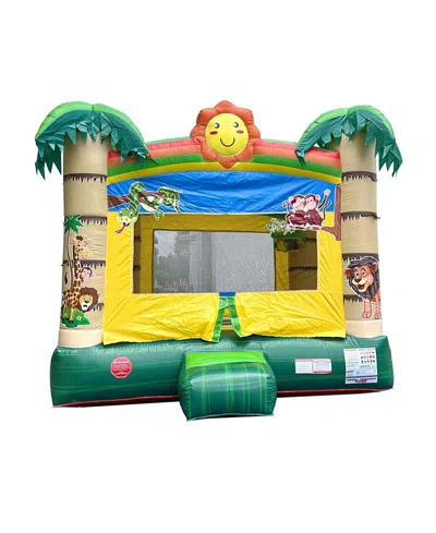Pogo Bounce House Premium Inflatable (without Blower) - 13 X 12 X 14.5 Foot - Deluxe Castle Big Crossover Inflatable B