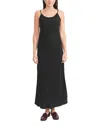 Point Brush Straight Dress In Black
