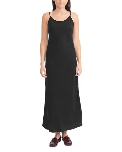 Point Brush Straight Dress In Black