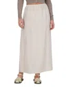 Point Brushed A Line Skirt In Ecru