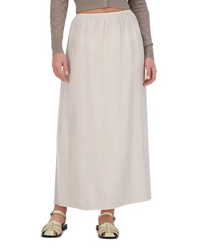 Point Brushed A Line Skirt In Ecru