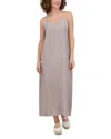 Point Brushed A Line Slip Dress In Stone