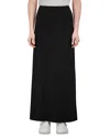 Point Brushed Straight Slip Skirt In Black