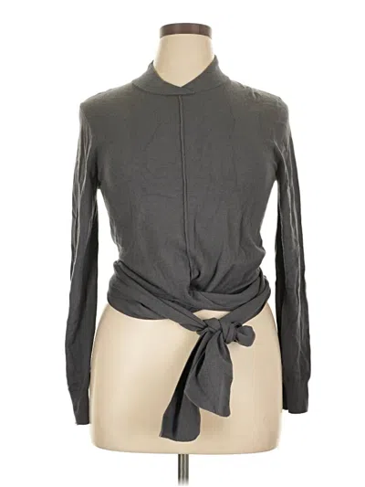 Pre-owned Point Cardigan Sweater In Gray