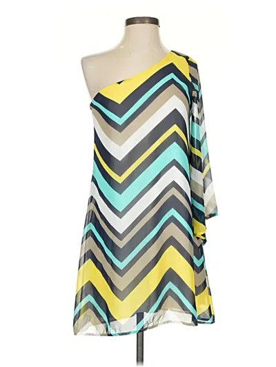 Pre-owned Point Casual Dress In Yellow