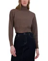 Point Chunky Dolman Sweater In Brown