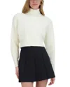 Point Chunky Dolman Sweater In White