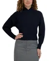 Point Chunky Knit Sweater In Blue