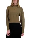 Point Chunky Knit Sweater In Green