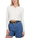 Point Classic Cardigan In Pure White
