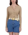 Point Checker Knit Cardigan In Sand