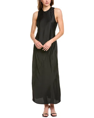 Point Column Dress In Black