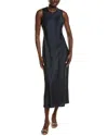 Point Column Dress In Black