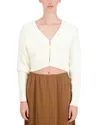 Point Cropped Bolero Cardigan In Vanilla