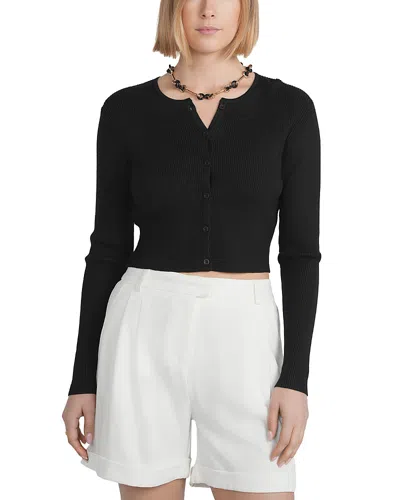 Point Fitted Cardigan In Black