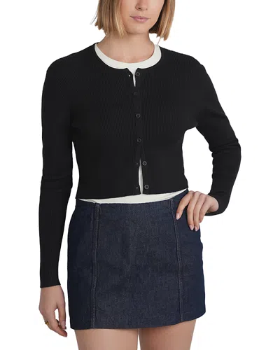 Point Fitted Cardigan In Black