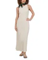 Point Georgette Column Dress In Ecru