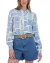 Point Georgette Shirt In Coastal Elements