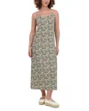 Point Linen Blend A Line Slip Dress