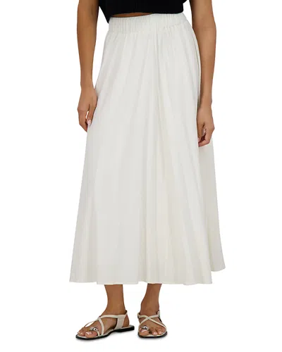Point Linen Panel Skirt