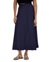 Point Linen Panel Skirt