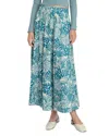 Point Linen Panel Skirt In White