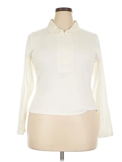 Pre-owned Point Long Sleeve Blouse In Ivory
