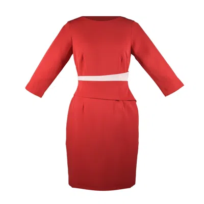 Point Of View Label Women's Red Resilience Sheath Dress