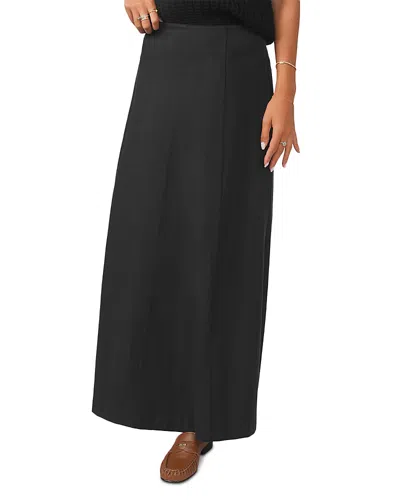 Point Panel Maxi Skirt In Black