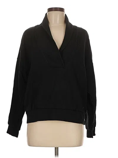Pre-owned Point Pullover Sweater In Black