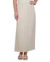 Point Satin A Line Skirt In Ecru
