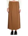 Point Satin Maxi Skirt In Nutshell